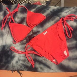 Coral bikini swimsuit small